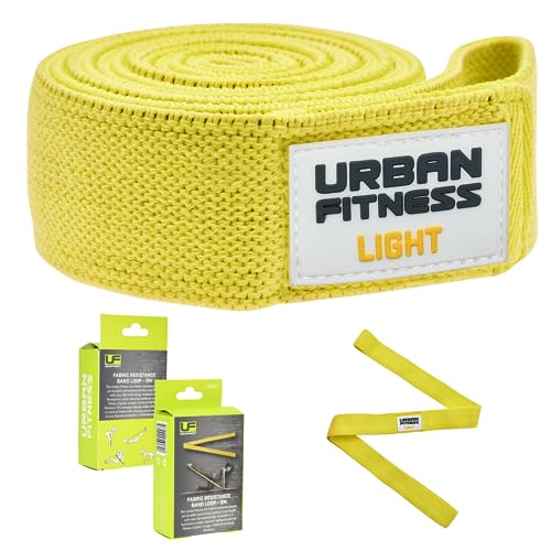 Urban Fitness Widerstandsband aus Stoff, 2 m, weiß, Einheitsgröße von Urban Fitness