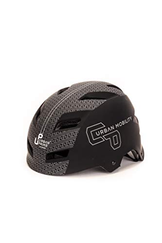 Urban Prime Urban Helmet, elektrischer Mobilitäts-Helm, Unisex, für Erwachsene, Schwarz, M von URBAN PRIME