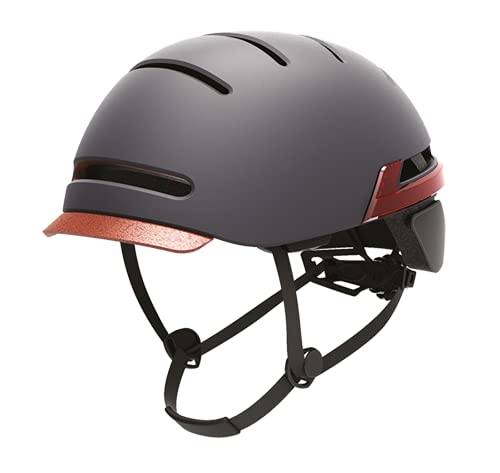 Urban Prime Urban Helmet Helm mit Blinklicht, Wieß/Grau, Einheitsgröße von URBAN PRIME