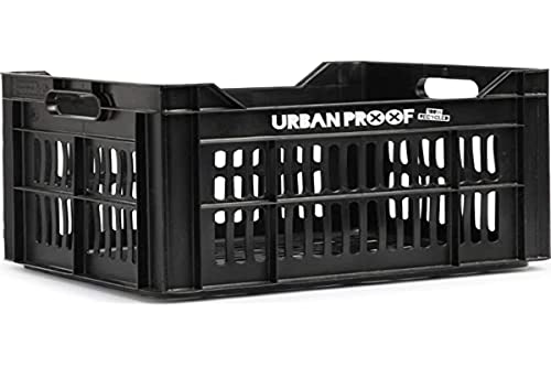 Urban Proof Recycled Bicycle Crate (recycelter Korb), 30 l, Unisex, Erwachsene, Schwarz, Einheitsgröße von Urban Proof