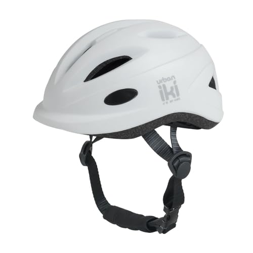 Urban Iki Kinderhelm S 44-48cm Shinju Weiß Fahrradhelm für Kinder S verstellbare Größe Helm für Fahrrad Kind von Urban iki