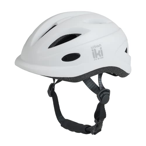 Urban Iki Kinderhelm S 48-52 cm Shinju Weiß Fahrradhelm für Kinder S verstellbare Größe Helm für Fahrrad Kind von Urban iki