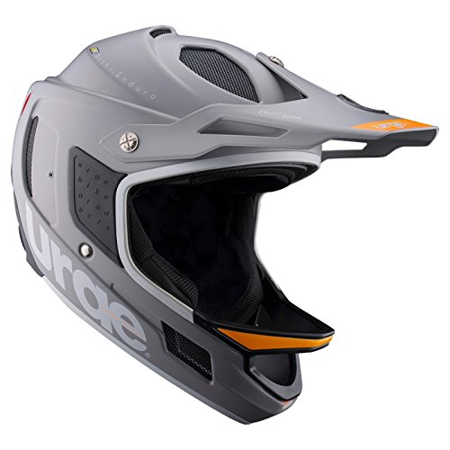 Urge Archi Enduro RR Mountainbike-Helm, Unisex, Uni, Archi Enduro RR, Argent/Orange/Blanc von Urge