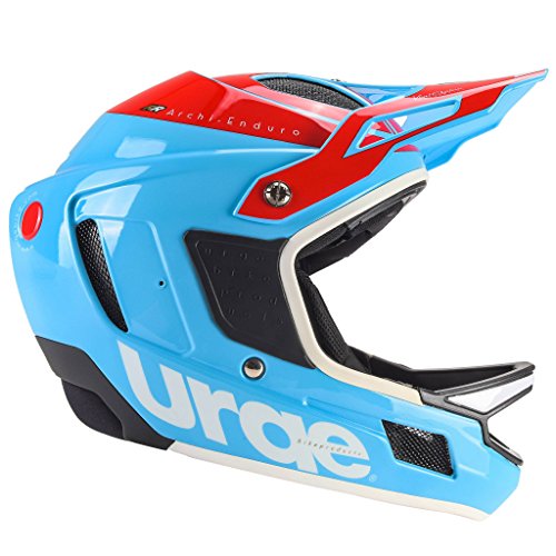 Urge Archi Enduro RR Mountainbike-Helm, Unisex L blau/rot/weiß von Urge