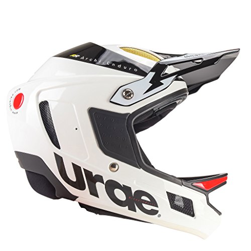 Urge Archi Enduro RR Mountainbike-Helm, Unisex XS weiß/schwarz von Urge