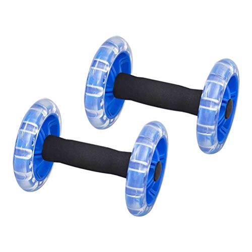 2Pcs Räder Roller Stretch Elastischen Widerstand Pull Seil Gym Übung Fitness Bauch Muskel Roller Rad Trainer Ausrüstung von UsmAsk