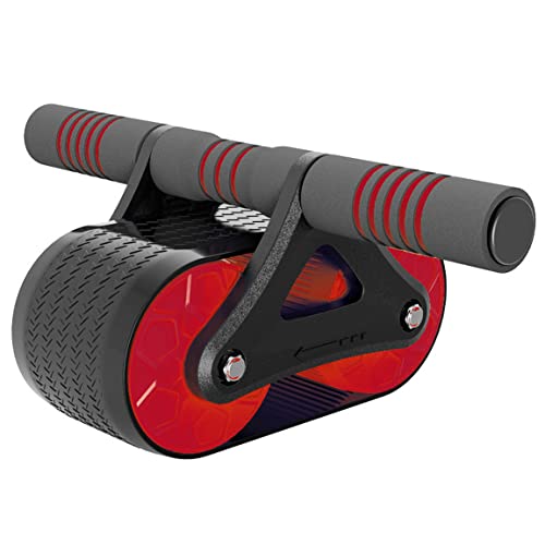 Ab Wheel – Ab Roller Wheel mit Kniematte, automatisches Rebound-Bauchrad, Doppelrad-Design, geeignet für Anfänger, Core-Bauch-Rollout-Übungen von UsmAsk