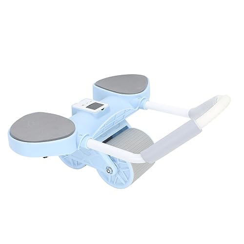 Ab Wheel Kit, Doppelrad, automatisches Rebound-Bauchrad, abnehmbarer Griff für zu Hause von UsmAsk