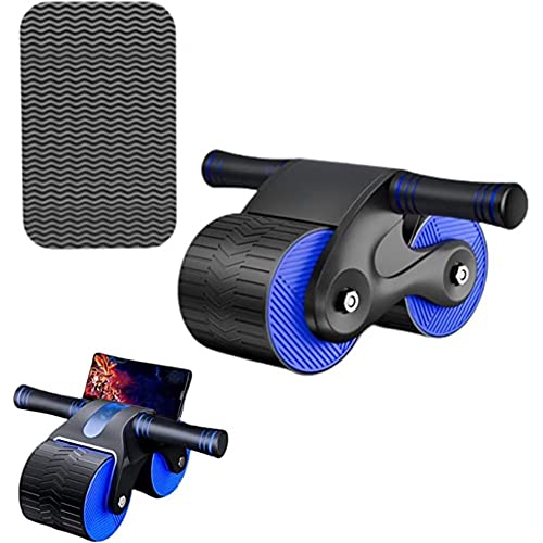 Automatisches Rebound-Bauchmuskelrad, 2023 Ab Roller Wheel für Bauchmuskelübungen, Fitness, Springback Wheels Roller Bauchtrainer mit Kniematte von UsmAsk