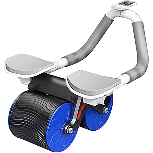 Automatisches Rebound-Bauchrad, Ab-Roller-Rad-Übung mit Ellenbogenstütze, Doppelrad-Ab-Roller, perfekt für Heim- und Fitnessstudio-Fitnessgeräte von UsmAsk