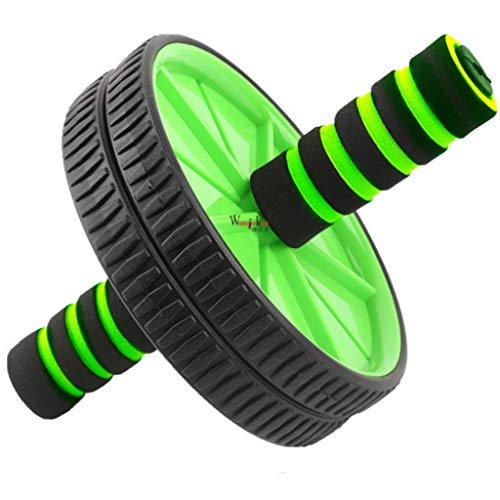 Dual Ab Roller Wheel, Bauchmuskeltrainer Mute Fitness Wheel Tool Trainingsgerät mit Anti-Rutsch-Griff für das Kerntraining zu Hause von UsmAsk