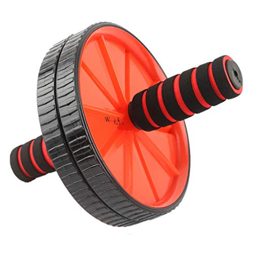 Dual Ab Roller Wheel, Bauchmuskeltrainer Mute Fitness Wheel Tool Trainingsgerät mit Anti-Rutsch-Griff für das Kerntraining zu Hause von UsmAsk