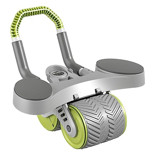 Multifunktionales Ab-Roller-Rad mit Smart-Timer, geräuschreduzierendes Rollgerät, Übungsrad, Rumpf-Krafttraining, Bauch-Roller-Set für effektives Rumpftraining von UsmAsk