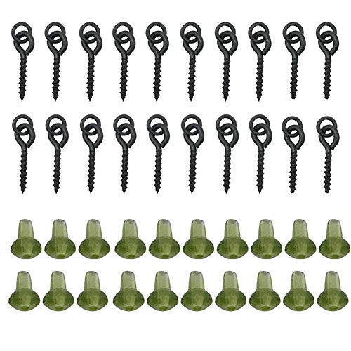Uticon Karpfen-Rig Ringstopper, 20 Stück Karpfen-Rig Ringstopper mit 20 Stück Boilie-Köderschrauben, Angelzubehör-Set – Grün Uticon Karpfen-Rig Ringstopper, 20 Stück Karpfen-Rig Ringstopper mit 20 Stück Boilie-Köderschrauben, Angelzubehör-Set – Grün von Uticon