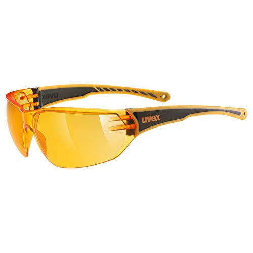 uvex sportstyle 204 - Sportbrille für Damen und Herren - verspiegelt - druckfreier & perfekter Halt - orange/orange - one size von uvex