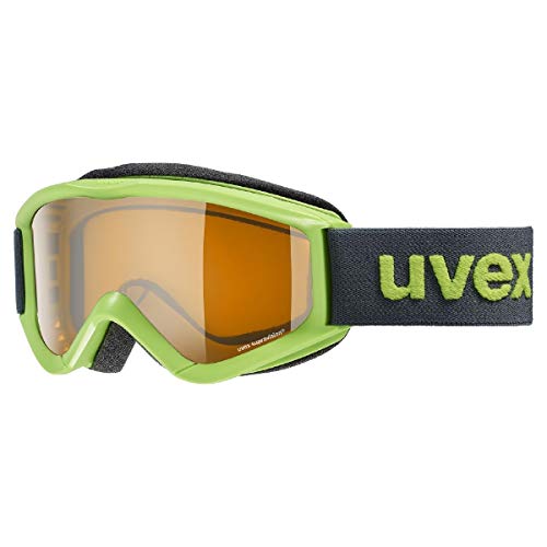 uvex speedy pro - Skibrille für Kinder - konstrastverstärkend - vergrößertes, beschlagfreies Sichtfeld - lightgreen/lasergold - one size von Uvex