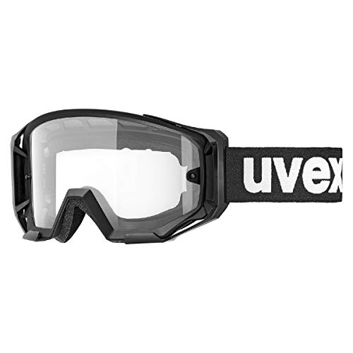 uvex athletic bike - Bike Goggle für Damen und Herren - vergrößertes, beschlagfreies Sichtfeld - beschlagfrei - black-clear - one size von Uvex