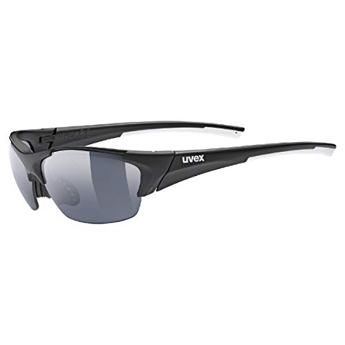uvex Unisex – Erwachsene, blaze III Sportbrille, inkl. Wechselscheiben, black mat/smoke, one size von Uvex