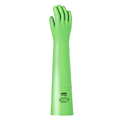 Uvex Chemikalien-Schutzhandschuh rubiflex S NB 60 S aus Nitril, Farbe: grün, Grösse: 10 von uvex