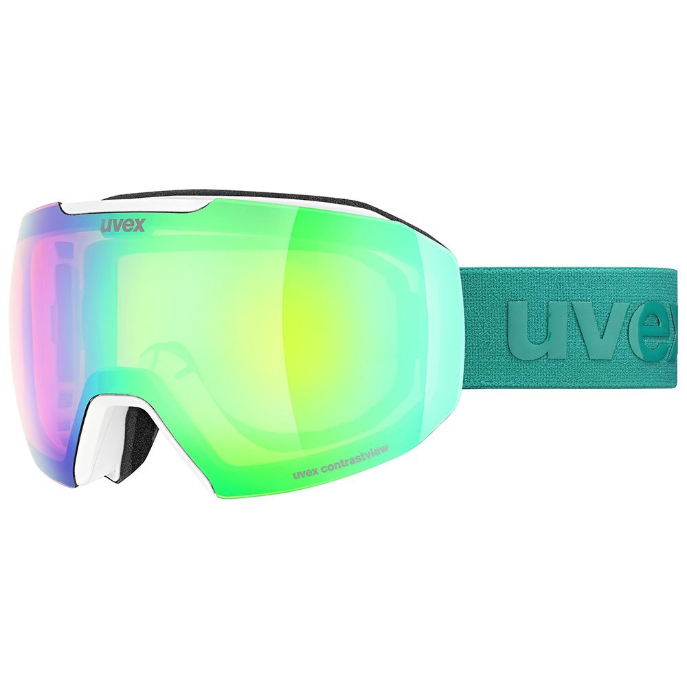 Uvex Epic Attract Cv Ski Goggles Grün Mirror Green Contrastview Orange/CAT2+Clear/CAT1 von Uvex