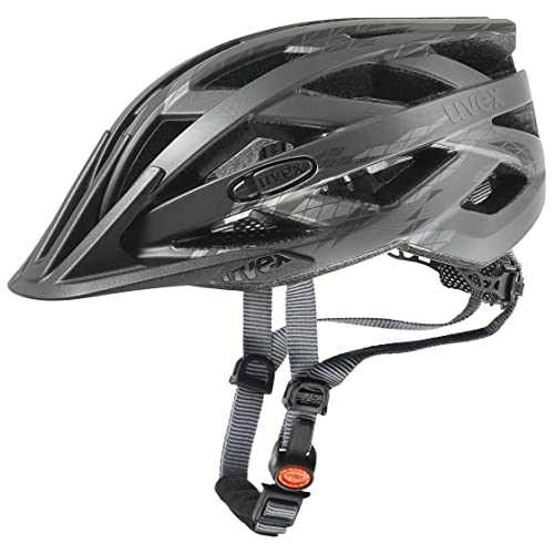 uvex i-vo cc - leichter Allround-Helm für Damen und Herren - individuelle Größenanpassung - erweiterbar mit LED-Licht - black-smoke matt - 52-57 cm von Uvex