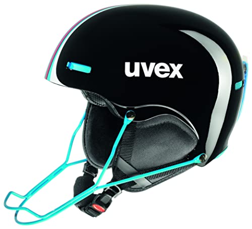 Uvex Erwachsene HLMT 5 Race Skihelm, Black-Blue, 59-62 cm von Uvex