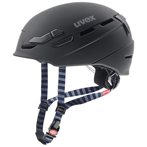 uvex p.8000 tour - leichter Ski-, Rad- & Kletterhelm für Damen und Herren - individuelle Größenanpassung - optimierte Belüftung - black matt - 55-59 cm von Uvex