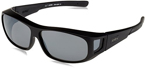 uvex ultra spec m - Sportbrille für Damen und Herren - verspiegelt - für Brillenträger geeignet - black matt - one size von Uvex