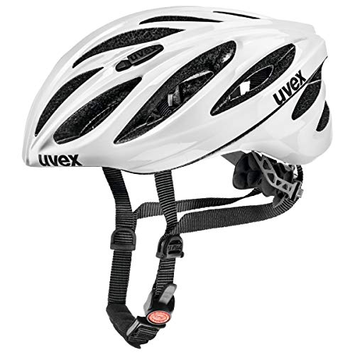 uvex boss race - sicherer Performance-Helm für Damen und Herren - individuelle Größenanpassung - optimierte Belüftung - white - 52-56 cm von Uvex