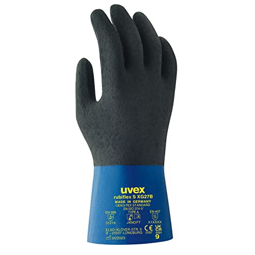 Uvex Handschuhe Rubiflex XG 27 B Unisex 7, schwarz/blau von uvex