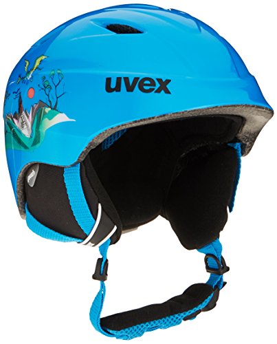 Uvex Kinder Airwing 2 Skihelm, blau Drache, 52-54 von Uvex