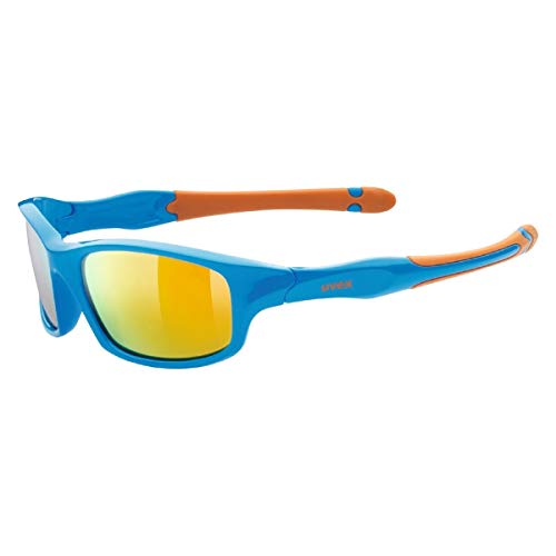 uvex sportstyle 507 - Sonnenbrille für Kinder - verspiegelt - inkl. Kopfband - blue-orange/orange - one size von Uvex