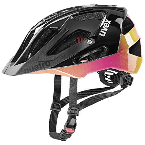 uvex quatro - sicherer MTB-Helm für Damen und Herren - individuelle Größenanpassung - verstellbarer Schirm - future black - 56-60 cm von Uvex