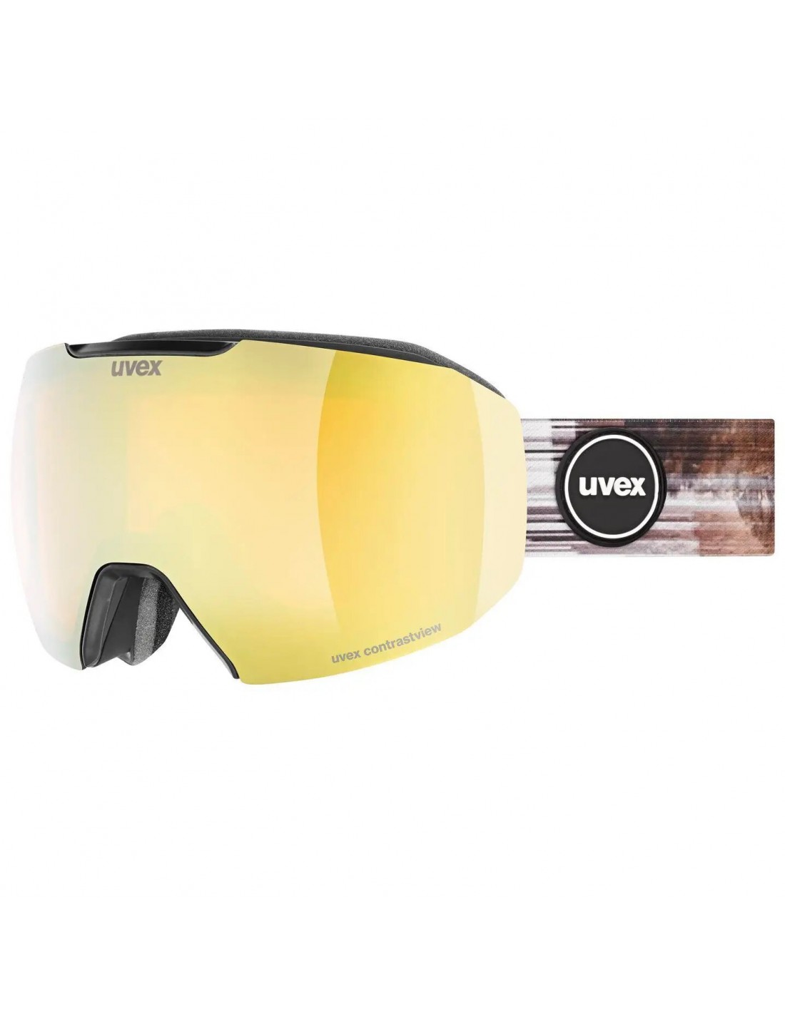 Uvex Skibrille Epic Attract Toric, black matt, gold/orange-clear Anti-Fog S2 + yellow-clear S1 von Uvex