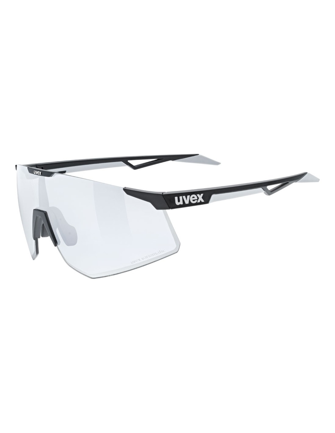Uvex Sportbrille Pace Perform V, black matt, uvex variomatic ltm. silver Cat. 1-3 von Uvex