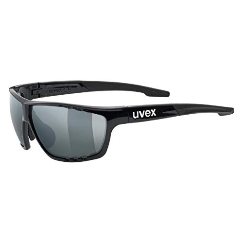 uvex Unisex – Erwachsene, sportstyle 706 Sportbrille, black/silver, one size von Uvex