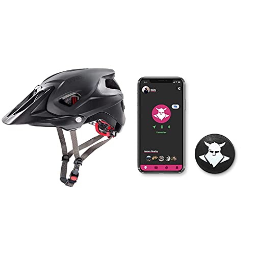 Uvex Unisex – Erwachsene, Quatro integrale Fahrradhelm, Black mat + Tocsen Sensor GPS Sturzhelmsensor zum Aufrüsten für Fahrradhelm von Uvex