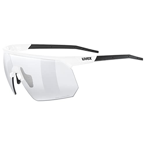 uvex pace one V - Sportbrille für Damen und Herren - selbsttönend - beschlagfrei - white/silver - one size von Uvex