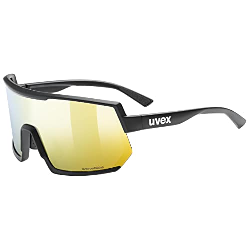 uvex sportstyle 235 P - Sportbrille für Damen und Herren - polarisiert - beschlagfrei - black matt/red - one size von Uvex