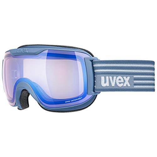 uvex downhill 2000 S V - Skibrille für Damen und Herren - selbsttönend & verspiegelt - verzerrungsfreie Sicht - lagune matt/blue-clear - one size von Uvex