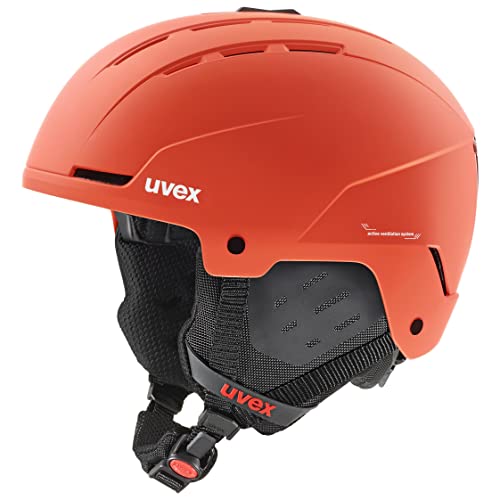 uvex Stance - robuster Skihelm für Damen und Herren - individuelle Größenanpassung - optimierte Belüftung - Fierce red matt - 51-55 cm von Uvex