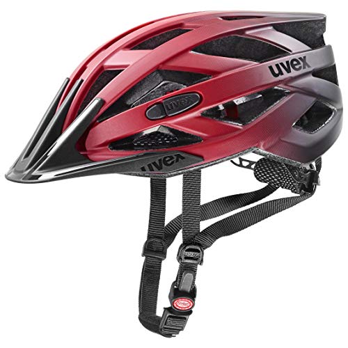 Uvex Unisex– Erwachsene, i-vo cc Fahrradhelm, red black, 52-57 cm von Uvex