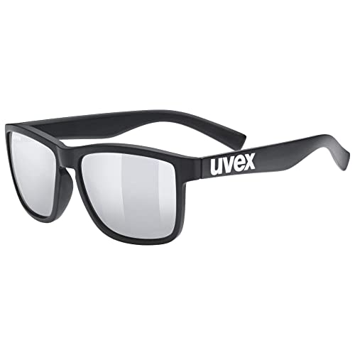 uvex LGL 39 - Sonnenbrille für Damen und Herren - verspiegelt - Filterkategorie 3 - black matt/silver - one size von Uvex