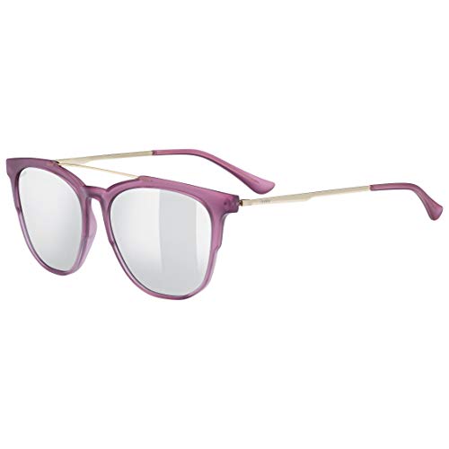 uvex LGL 46 - Sonnenbrille für Damen und Herren - verspiegelt - Filterkategorie 3 - rose matt/silver - one size von Uvex