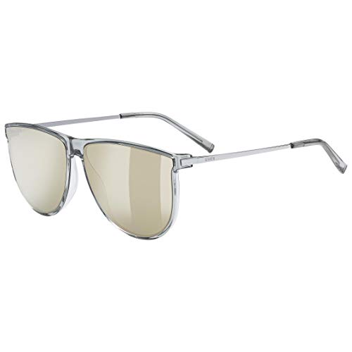 uvex LGL 47 - Sonnenbrille für Damen und Herren - verspiegelt - Filterkategorie 3 - clear/mirror gold - one size von Uvex