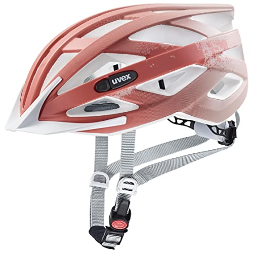 uvex air wing cc - leichter Allround-Helm für Damen und Herren - individuelle Größenanpassung - erweiterbar mit LED-Licht - dust rose - grapefruit matt - 56-60 cm von Uvex