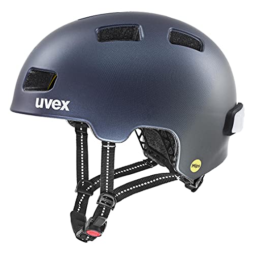 uvex city 4 MIPS - leichter City-Helm für Damen und Herren - MIPS-Sysytem - inkl. LED-Licht - deep space matt - 55-58 cm von Uvex