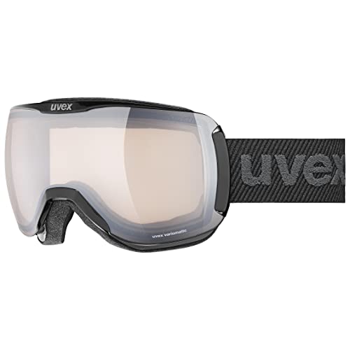 uvex downhill 2100 V - Skibrille für Damen und Herren - selbsttönend - beschlagfrei - black/vario silver-clear - one size von Uvex
