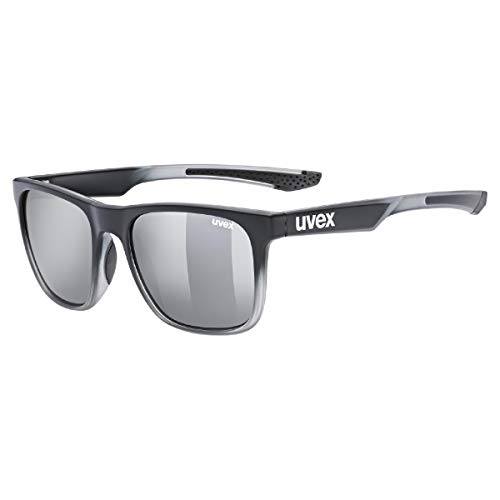 uvex Unisex – Erwachsene, LGL 42 Sonnenbrille, black transparent/silver, one size von Uvex