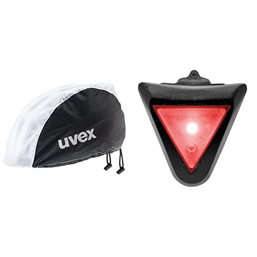 uvex Unisex – Erwachsene, rain Cap Bike Zusatzbehör, Black White, L/XL & Unisex - Erwachsene, Plug-in LED für i-vo/airwing/Finale junior Zubehör, one Size von Uvex